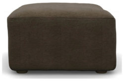 Heart of House Chloe Fabric Footstool - Teak